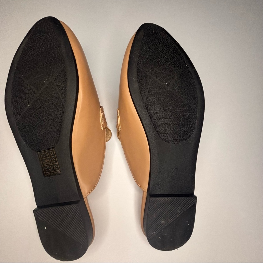 SHEIN Tan Loafers with Gold Buckle - Picture 3 of 4
